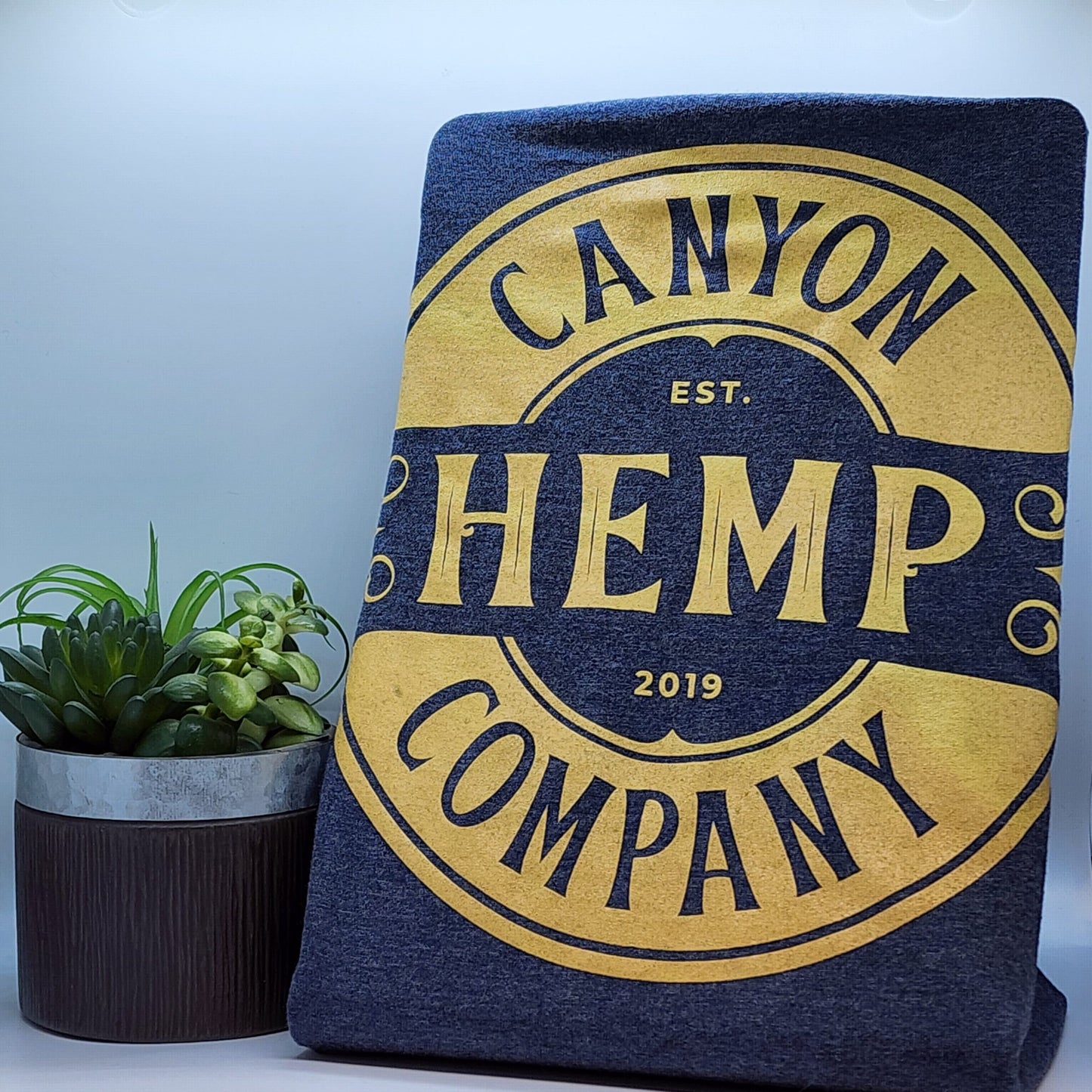 Canyon Hemp Company T-Shirt: Navy Blue