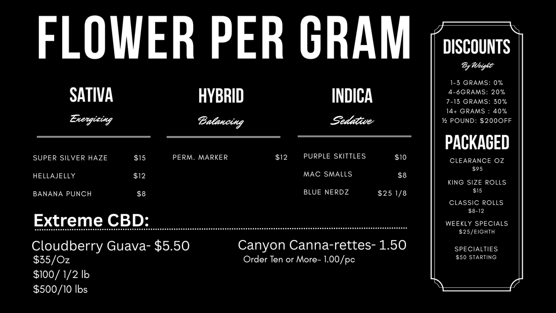Flower Menu- 7-22-25