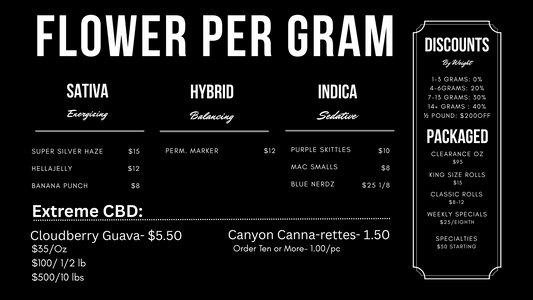 Flower Menu- 7-22-25
