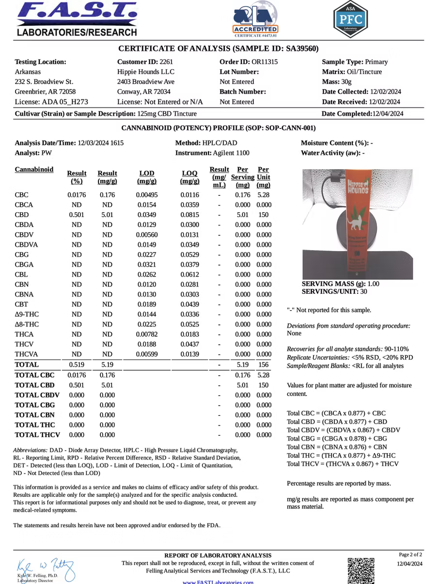 Hippie-Hounds Cat CBD